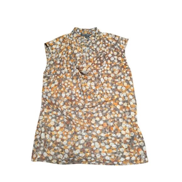 Nic & Zoe Tank Mosaic Effect Color Dots Sleeveless Cowl Neckline Women's Small - Picture 1 of 5